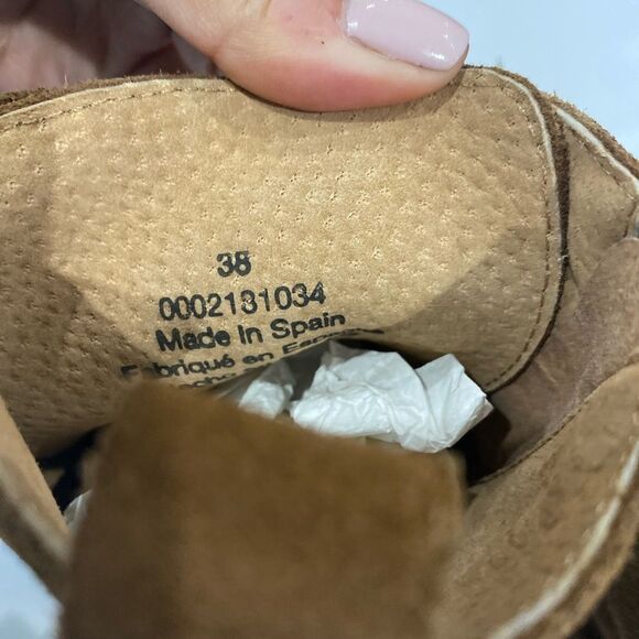 Free people Dylan Lace up boots Chunky Heel Women Size 8 - Picture 5 of 10